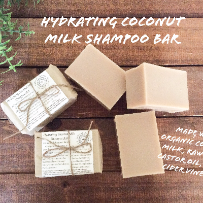 Coconut Milk & Vinegar Shampoo Bar