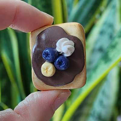 Handcrafted Toast Magnets - Kitchen Decor - Polymer Clay Crafts