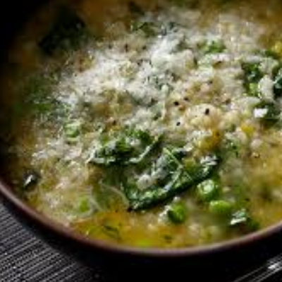 Spinach & Arborio Rice Soup