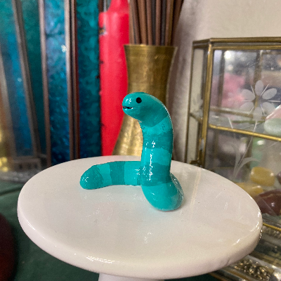 Green Wormie Sculpture