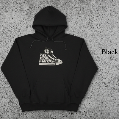 “Walk By Faith” Premium Embroidered Hoodie