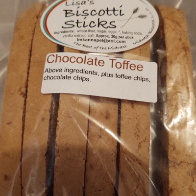 Chocolate Toffee Biscotti