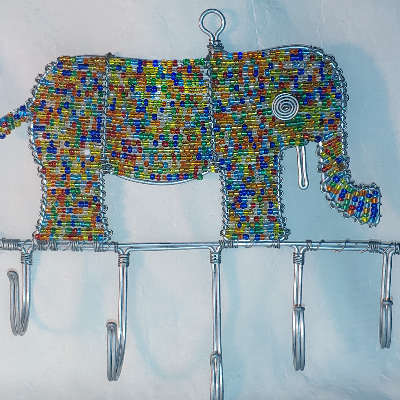 Wire And Bead Key Hanger