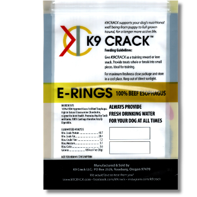 E-Rings - 100% Oregon Grass Fed Beef Esophagus (2oz And 4oz Bags)