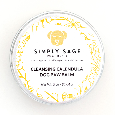 Cleansing Calendula Dog Paw Balm For Dogs With Allergies And