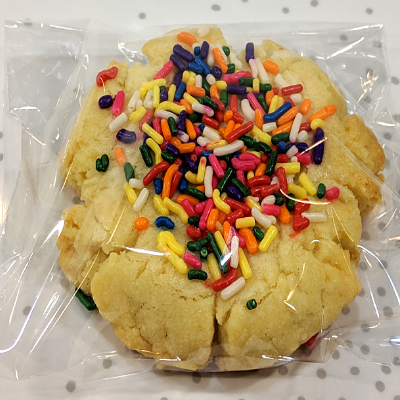 Butter Rainbow Sprinkle Cookies