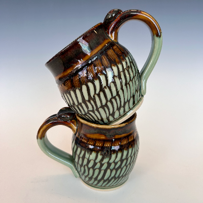 Slip Textured Mugs