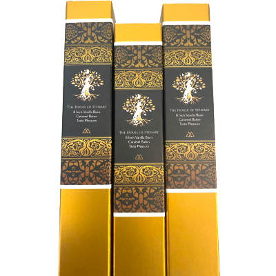 8 Inch Caramel Baton, Vanilla Bean