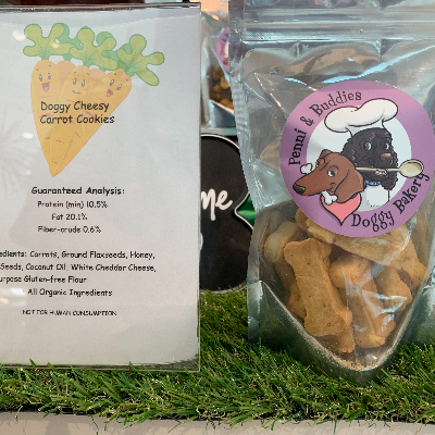 Handcrafted Organic Dog Treats Cheese And Carrot Flavor