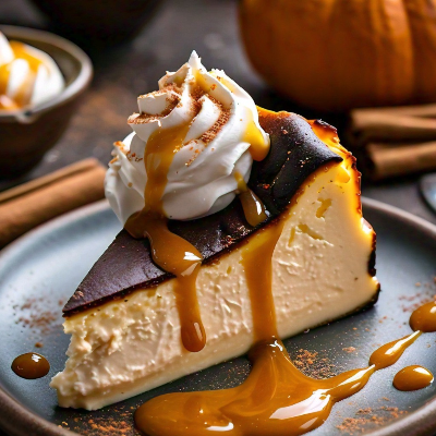 Basque Burnt Cheesecake Slice