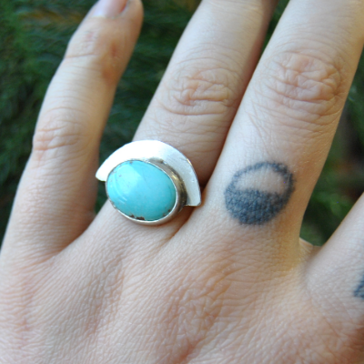 Brass Teardrop Hoops