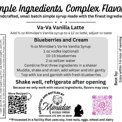 Va-Va Vanilla Syrup