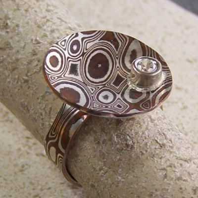 Mokume' Dished Ring