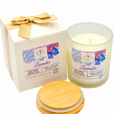 Lavender | 1 Wick Candle (Glass Jar)