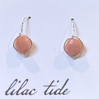 Pink Opal Earrings