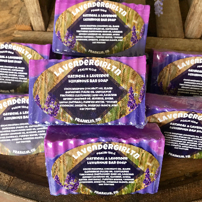 All Natural Lavender Bar Soaps (Oatmeal Or Goatsmilk Base)