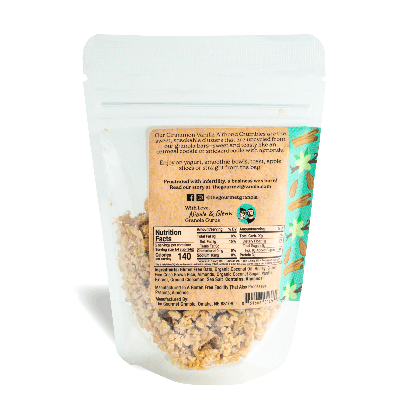 Cinnamon Vanilla Almond Granola Bar Crumbles
