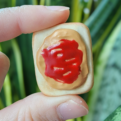 Handcrafted Toast Magnets - Kitchen Decor - Polymer Clay Crafts