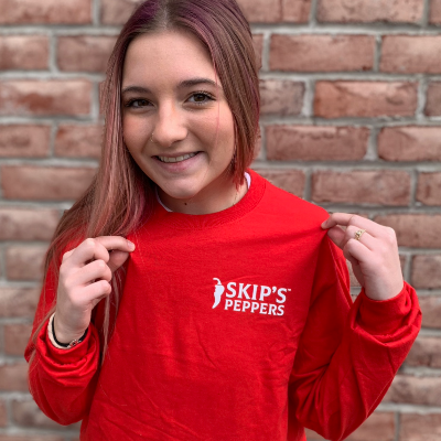 Skip's Peppers -  Red Long Sleeve T-Shirt (M)