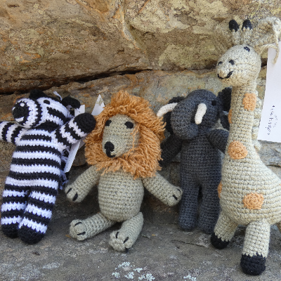 Crocheted Safari Teddies