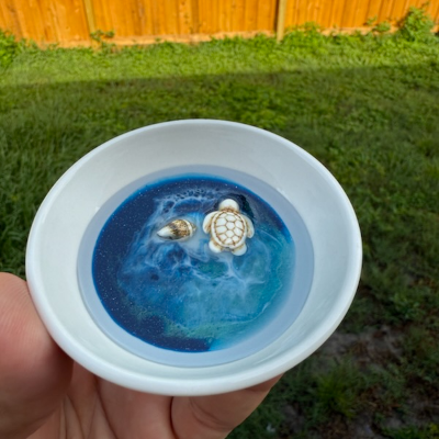 Ocean Resin Trinket Dish
