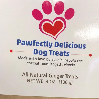 All Natural Ginger Dog Treats - 4 Oz