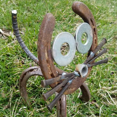 Horseshoes, Rebar, And Barbed Wire