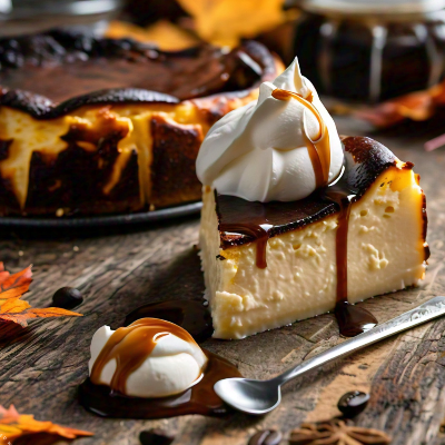 Basque Burnt Cheesecake Slice