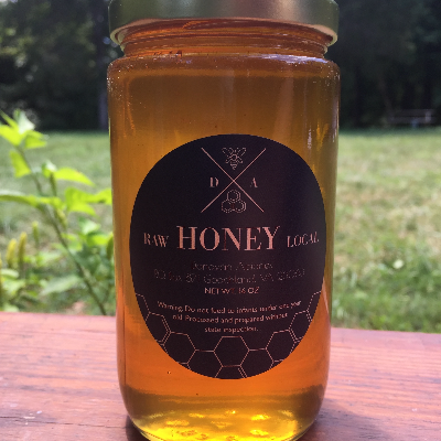 1 Lb Glass Jar Wildflower Honey