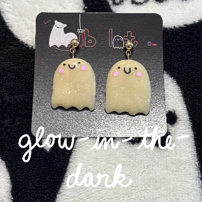 Glow-In-The-Dark Ghost Earrings