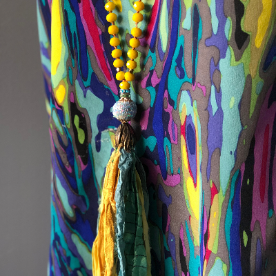 Boho Sari Silk Necklaces