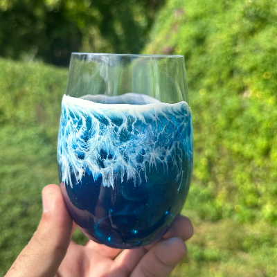 Ocean Resin Plastic Wine Cup