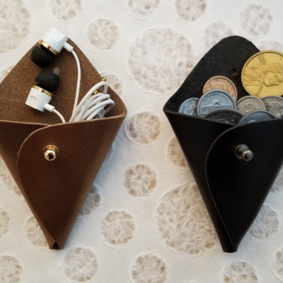Coin Purse/Earbud Holder/Travel Jewelry Tote/Guitar Pick Case