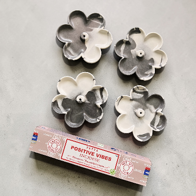 Swirl Flower Incense Holders