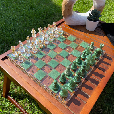 Handmade Resin Chessboard