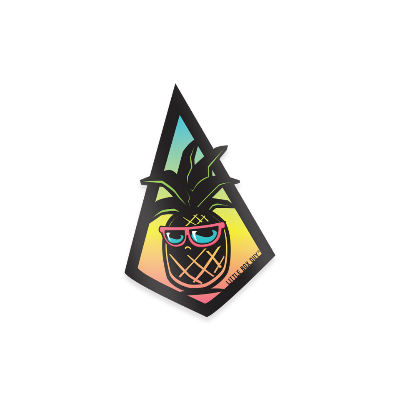 Pineapple 'Gotcha' - Die -Cut Sticker