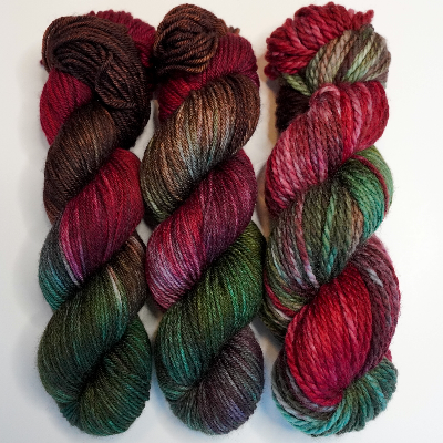 Woodland Christmad Hand Dyed Yarn