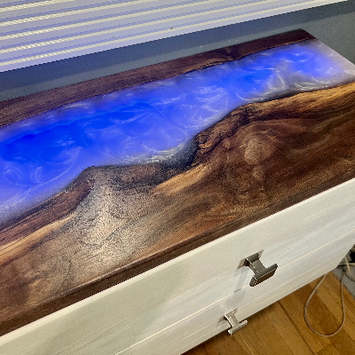 Epoxy Double Floating Nightstand