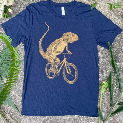 Animals On Bikes On Mens T-Shirt