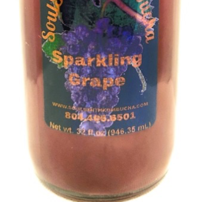 Soulsmith Sparkling Grape Kombucha 32 Oz.