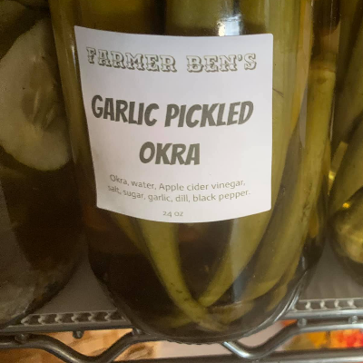 Garlic Pickled Okra