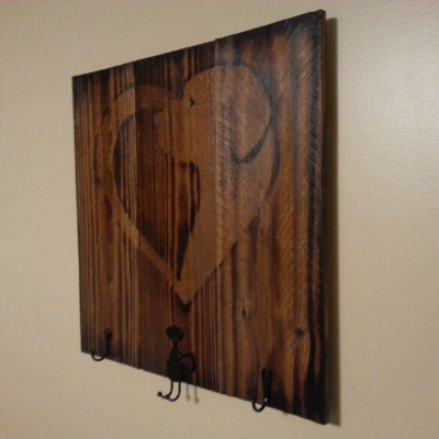 Dog Leash And Key Holder Sign Dog Heart