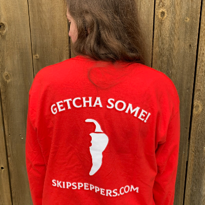 Skip's Peppers -  Red Long Sleeve T-Shirt (Xl)