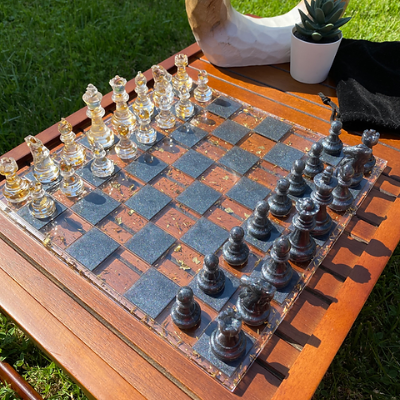 Handmade Resin Chessboard