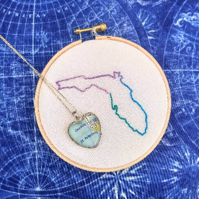 Handstitched Embroidery - Florida